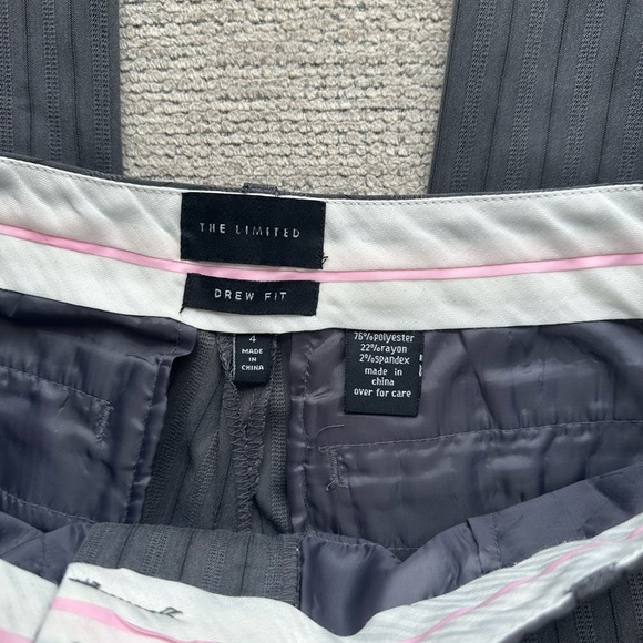 Gray Pinstripe Trousers - Picture 2 of 4